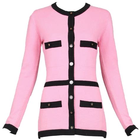 chanel cardigan pink|Chanel pullover hoodie.